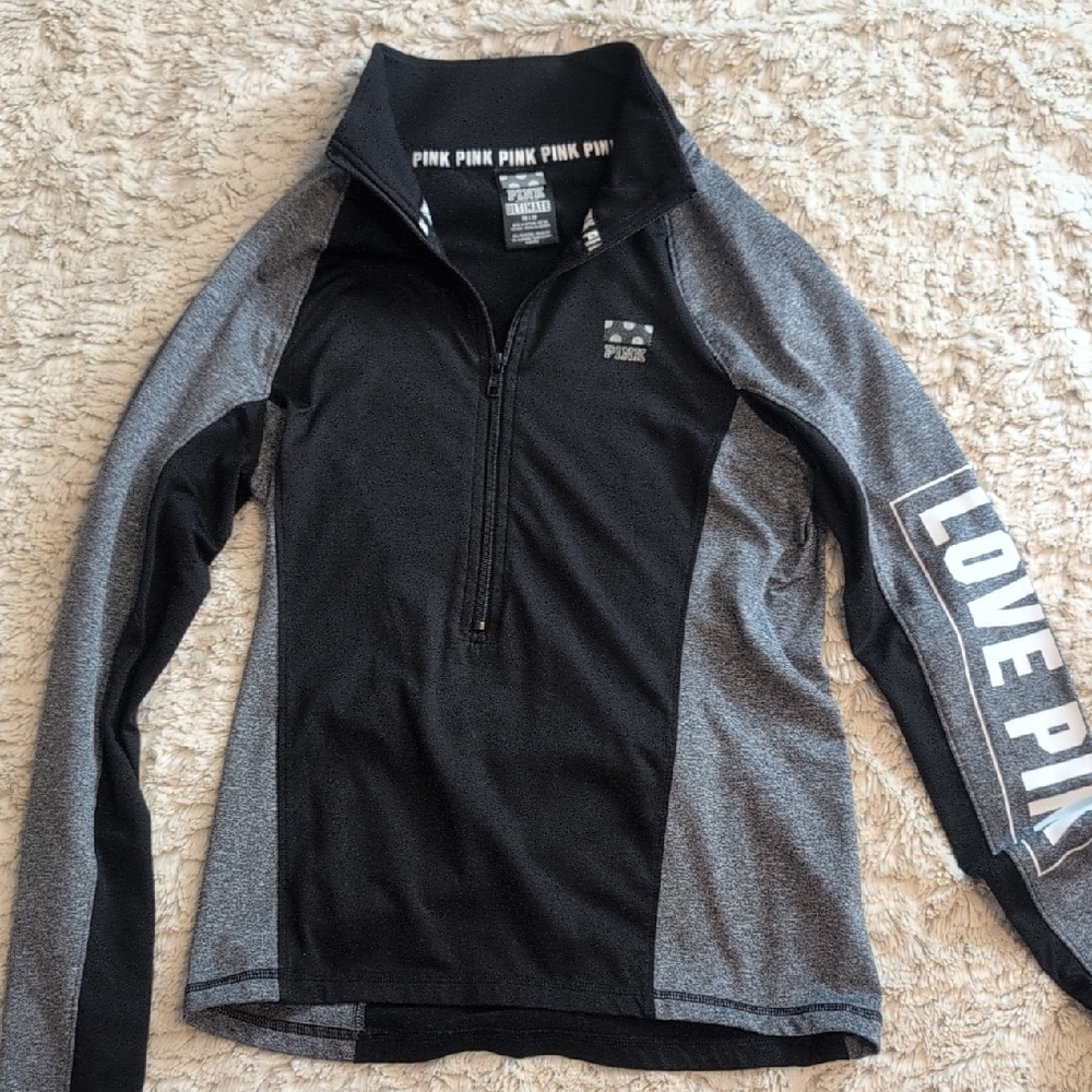 Victoria's Secret Black and Gray Sweatshirt